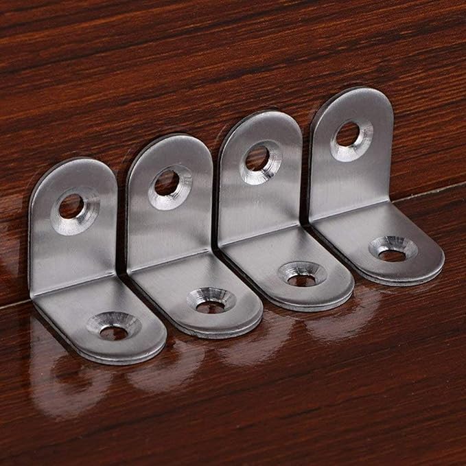 درافل أقواس زاوية على شكل حرف L من الفولاذ المقاوم للصدأ من دورافيل، 25 × 25 × 15 مم، مجموعة من 8 قطع مع براغي - Image 5